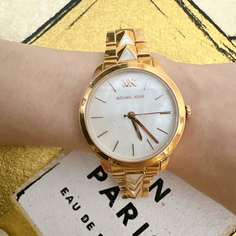 Michael Kors MK6671 Runway Women's Watch With White Dial